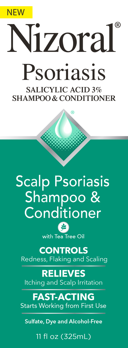 kontoførende igennem medaljevinder Nizoral® Psoriasis Shampoo & Conditioner - Salicylic Acid 3%